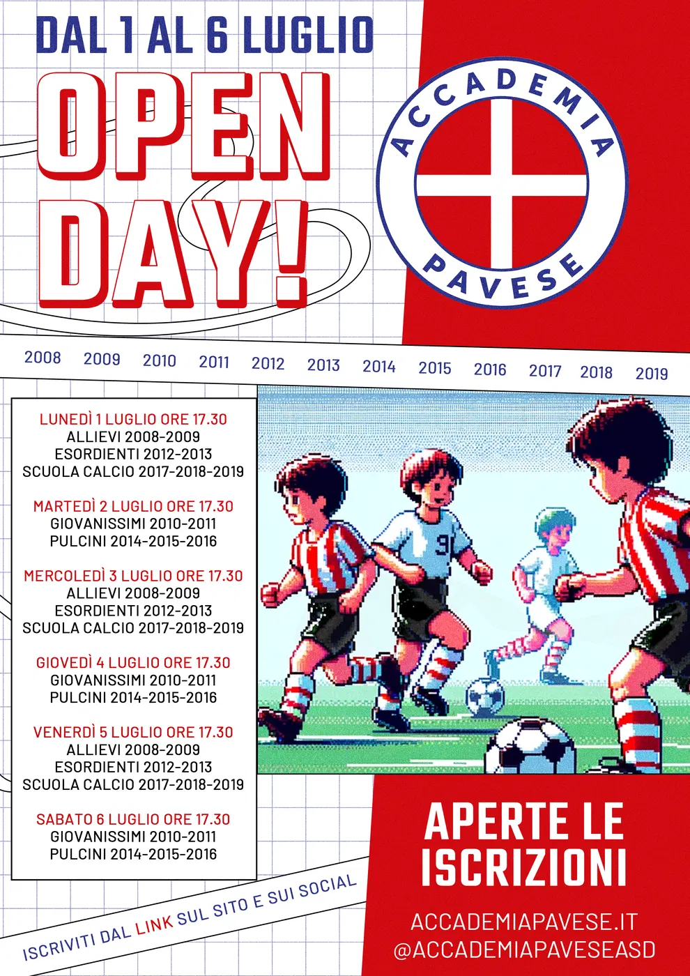 Accademia Pavese: Open Day, la locandina — 2024