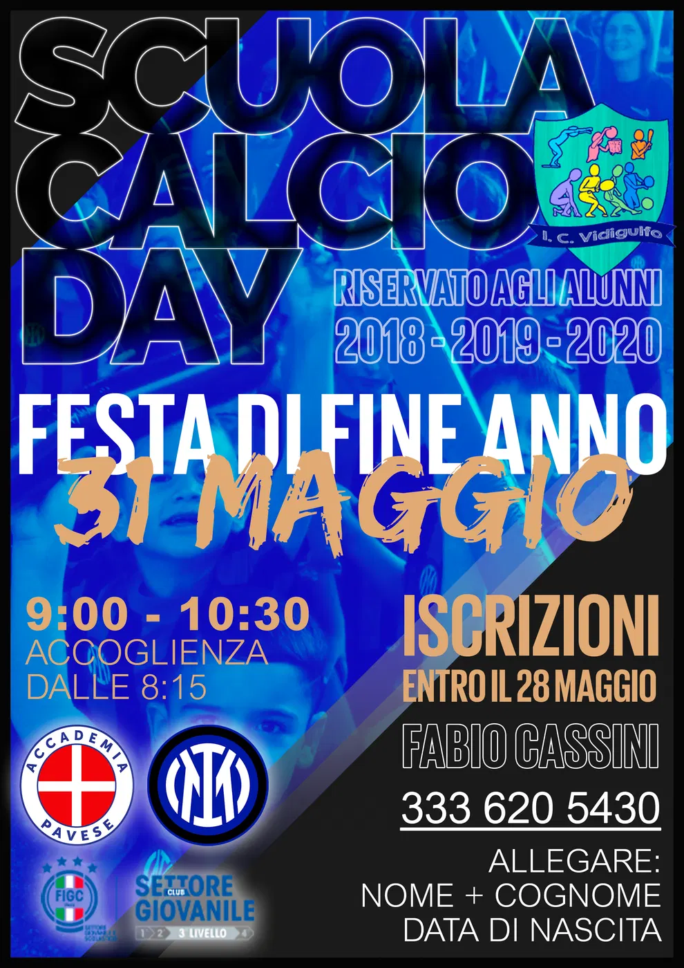 Accademia Pavese: Scuola Calcio Day, la locandina — 2025