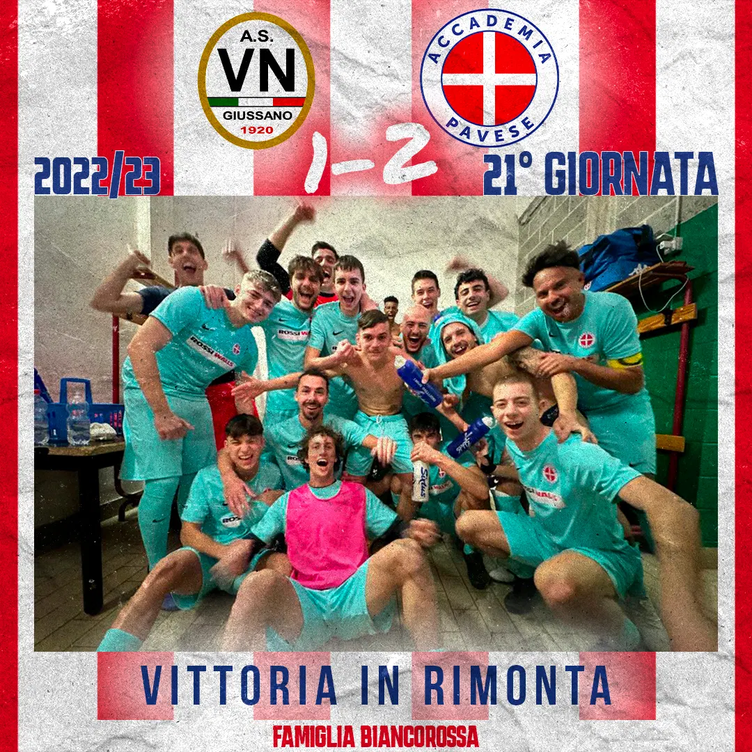 Accademia Pavese: Prima squadra, vittoria in rimonta — 2023