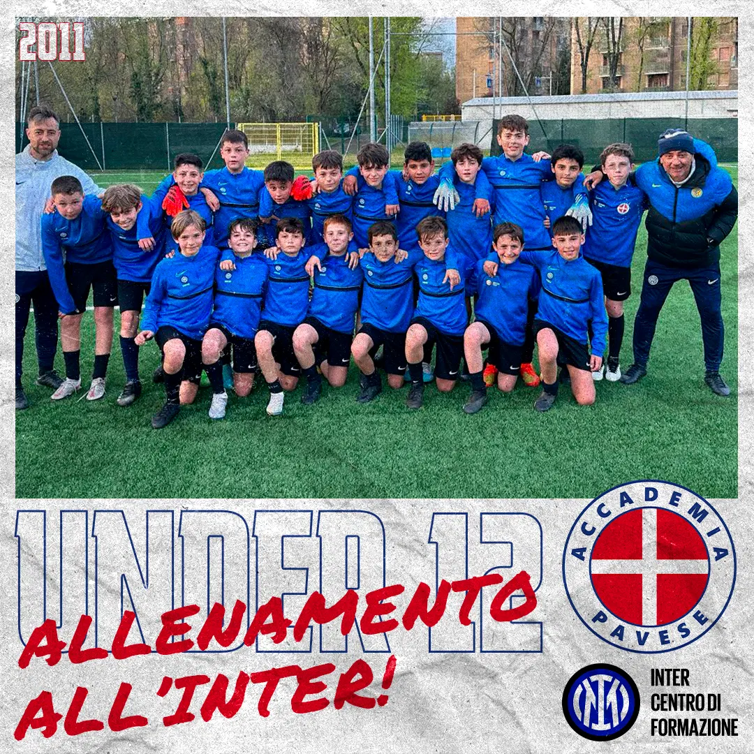 Accademia Pavese: Under 12, allenamento all’Inter — 2023