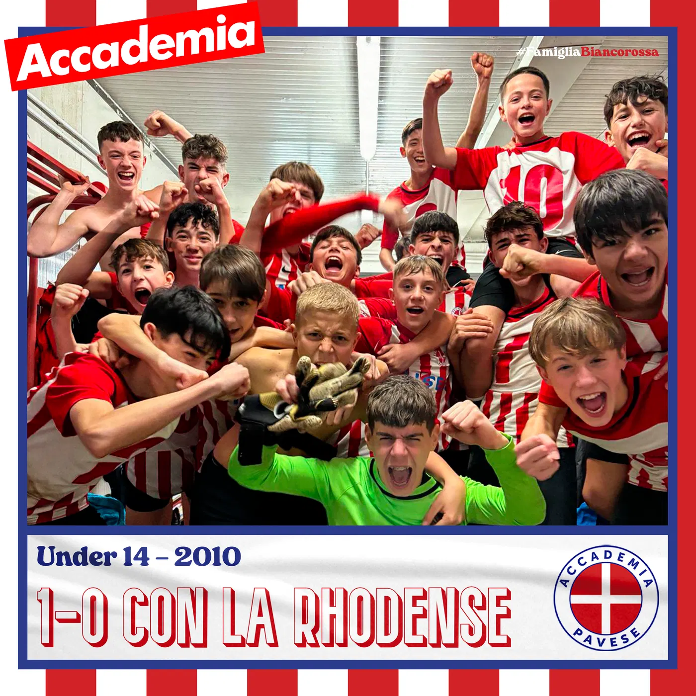 Accademia Pavese: Under 14, vittoria con la Rhodense — 2024